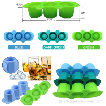 Máquina de esfera redonda coberta pelo cubo de gelo de silicone